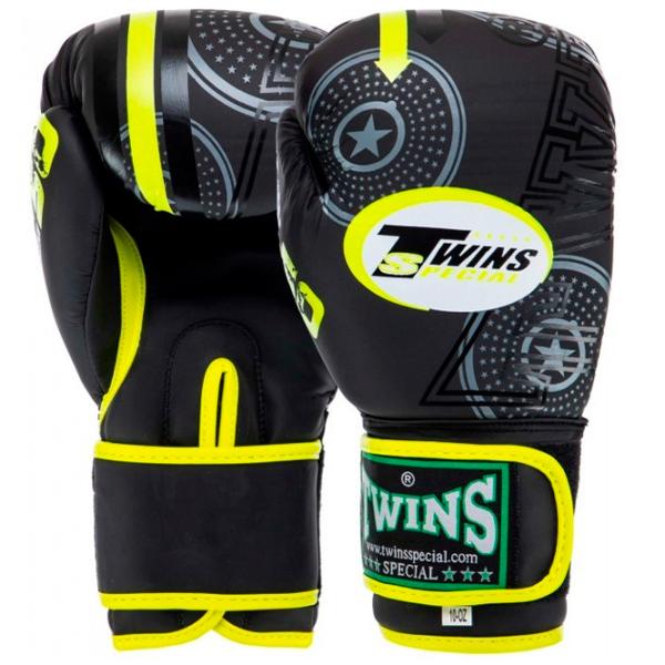 Mănuși de lupte TWINS Mate TW5010 Box/ Adult/ 10 oz/ Green photo 1
