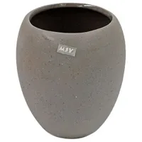 Pahar pentru periuțe de dinți Spirella Bali Ceramică/ Gray/ Pe masă