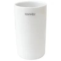 Pahar pentru periuțe de dinți Spirella Tube Porțelan/ White/ Pe masă