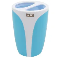Pahar pentru periuțe de dinți MSV Kandy Plastic/ Light Blue/ Pe masă