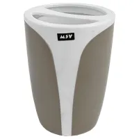 Pahar pentru periuțe de dinți MSV Kandy Plastic/ Gray/ Pe masă