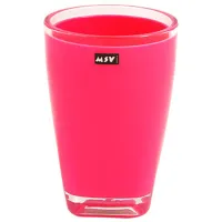 Pahar pentru periuțe de dinți MSV Tahiti Acril/ Fuchsia/ Pe masă