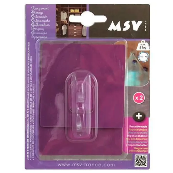 Крючки для ванной MSV 41011 Пластик photo 1