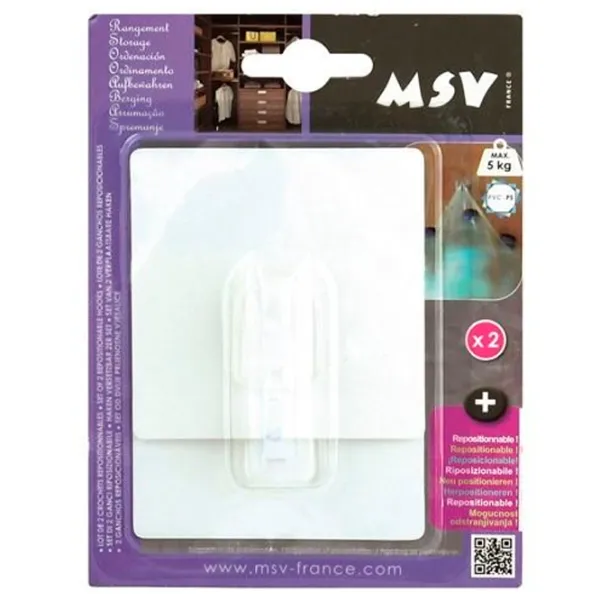 Крючки для ванной MSV 41017 Пластик photo 1