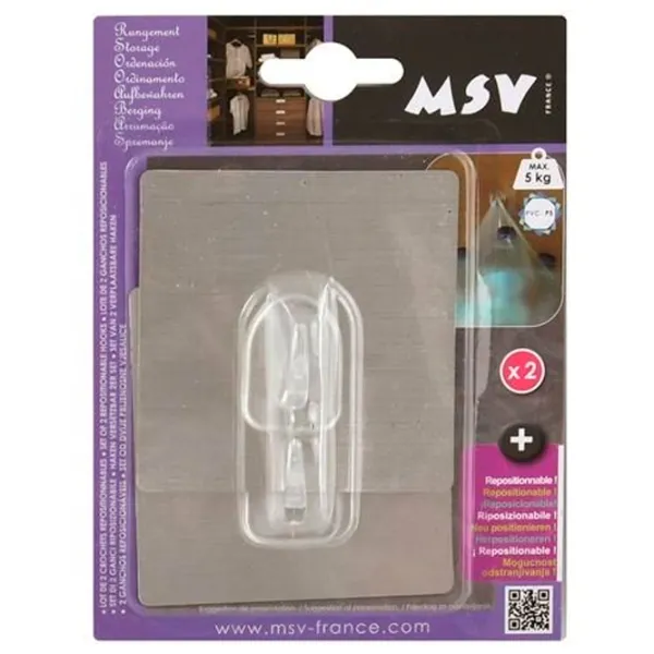 Крючки для ванной MSV 41019 Пластик photo 1