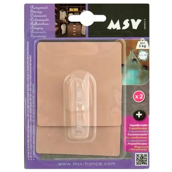 Крючки для ванной MSV 41012 Пластик photo 1
