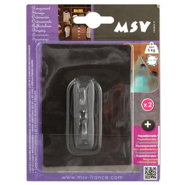 Крючки для ванной MSV 41009 Пластик photo 1