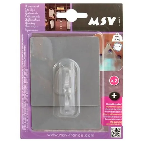 Крючки для ванной MSV 41008 Пластик photo 1