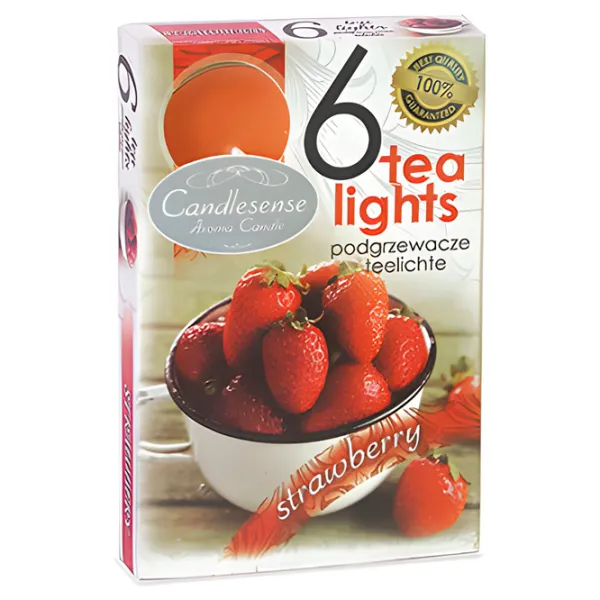 Lumânare Zniczplast Decor 45360 Strawberry/ Parafină lichidă photo 1
