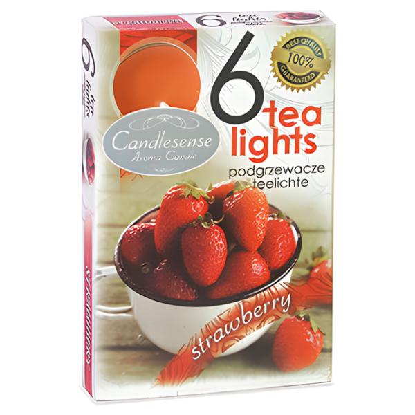 Lumânare Zniczplast Decor 45360 Strawberry/ Parafină lichidă photo 1