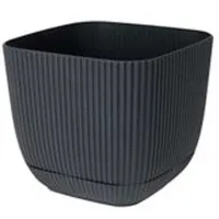 Ghiveci pentru flori PS 50729 Black/ Plastic/ Pe pervaz