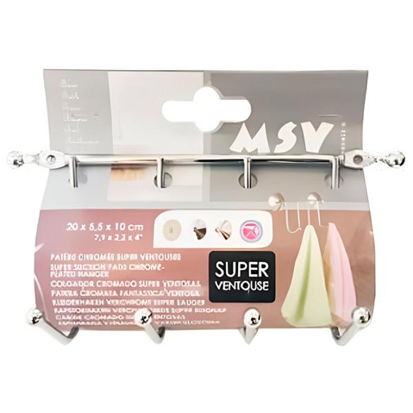 Крючок для ванной MSV Super Ventosas Cталь photo 1