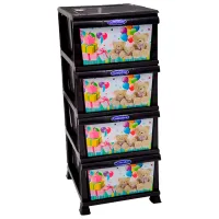 Comodă Magnus D009/ D 92 x 38 x 47/ Plastic/ Black