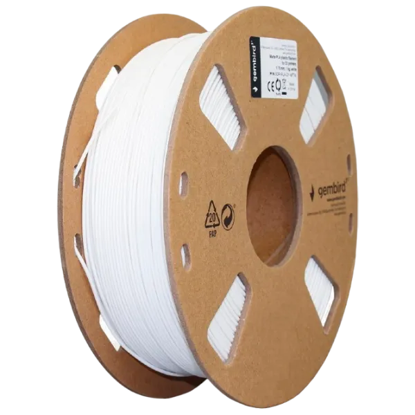 Filament Gembird 3DP-PLA-01-MTW White photo 1
