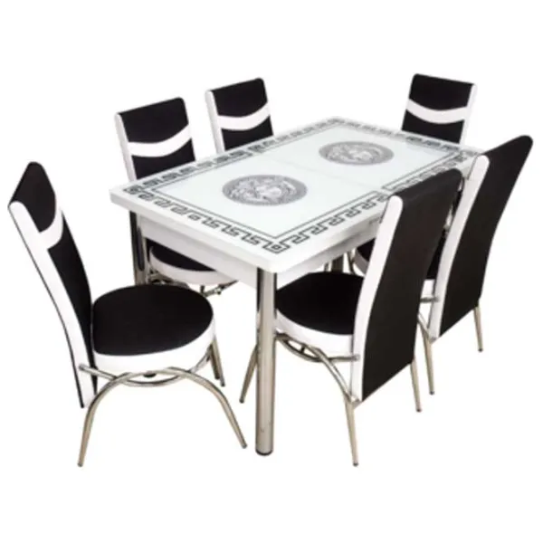 Masă de bucătărie extensibilă Magnus Kelebek II 1159 Sticlă/ White photo 1 Masă de bucătărie extensibilă Magnus Kelebek II 1159 Sticlă/ White photo 1