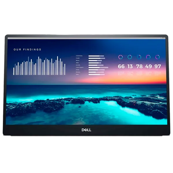 Monitor Dell P1424H 14" Full HD 60 Hz / 6 ms / Black photo 1 Monitor Dell P1424H 14" Full HD 60 Hz / 6 ms / Black photo 1