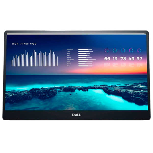Monitor Dell P1424H 14" Full HD 60 Hz / 6 ms / Black photo 1 Monitor Dell P1424H 14" Full HD 60 Hz / 6 ms / Black photo 1