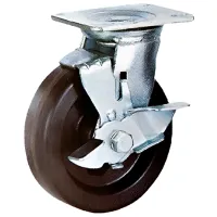 Колесо Euromaster 1064-203 203 мм/ Поворотное/ Тележек