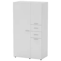 Dulap Clasic KompaniT 1062614002 111 x 61.9 x 202.8 / PAL / Nimfeia Alb