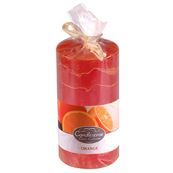 Lumânare Zniczplast Decor 46129 Orange/ Parafină photo 1 Lumânare Zniczplast Decor 46129 Orange/ Parafină photo 1