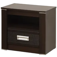 Тумбочки Olmeco STELLA 06.237 49.4см x 55см x 36.4см/ ЛДСП/ Темно коричневый