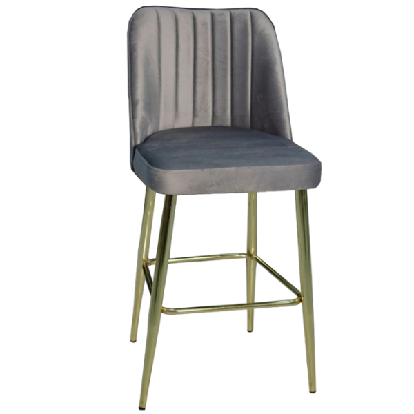 Scaun de bar Magnus Vento Textil/ Metal/ Grey photo 1