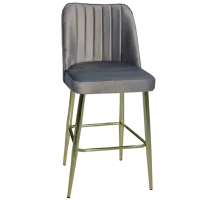 Scaun de bar Magnus Vento Textil/ Metal/ Grey