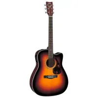 Акустическая гитара Yamaha FX370C TBS 4/ 4, Dreadnought, Табачный санбёрст