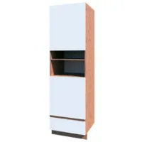 Шкаф пенал Sokme Soft Напольная/ ЛДСП/ Белый