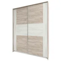 Шкаф Купе Sokme Milana  183.3 x 62см x 231.6 / ДСП / Дуб Крафт Белый 