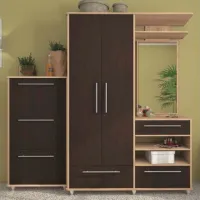 Dulap Set Sokme Niagara 171 x 38 x 198 / PAL / Stejar Sonoma