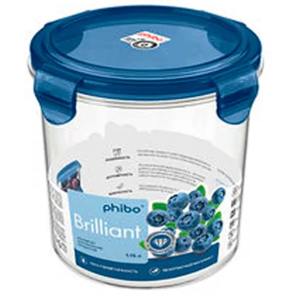 Контейнер Bytplast Phibo Brilliant 1.15 л/ Пластик/ Синий photo 1 Контейнер Bytplast Phibo Brilliant 1.15 л/ Пластик/ Синий photo 1