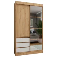 Шкаф Купе ML-Mobila Nice 120 x 60см x 220 / ЛДСП / Дуб Золотой