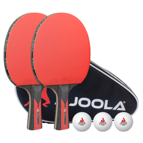 Set de palete Joola Duo Carbon Pentru tenis de masă / Concav / Cauciuc photo 1 Set de palete Joola Duo Carbon Pentru tenis de masă / Concav / Cauciuc photo 1