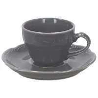 Set de căni Tognana V.Wenna Charme 80 ml/ Porțelan/ Gray