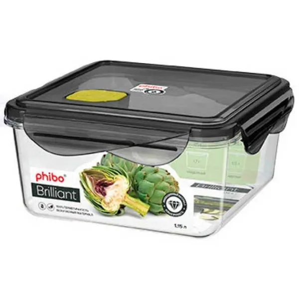 Контейнер Bytplast Phibo Brilliant 1.15 л/ Пластик/ Прозрачный photo 1 Контейнер Bytplast Phibo Brilliant 1.15 л/ Пластик/ Прозрачный photo 1