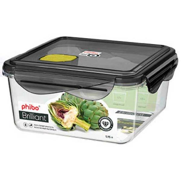 Контейнер Bytplast Phibo Brilliant 1.15 л/ Пластик/ Прозрачный photo 1 Контейнер Bytplast Phibo Brilliant 1.15 л/ Пластик/ Прозрачный photo 1