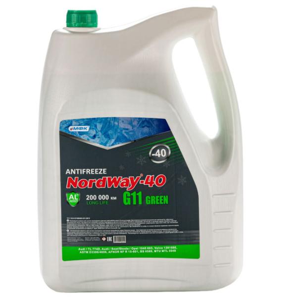 Антифриз NordWay G-11 Green -40 48123 5 л Зелёный photo 1 Антифриз NordWay G-11 Green -40 48123 5 л Зелёный photo 1