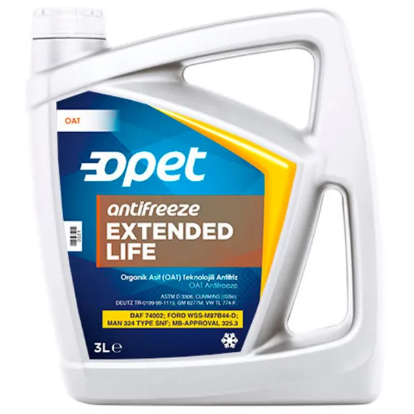 Антифриз Opet EXTENDED LIFE 601216664 3 л Оранжевый photo 1
