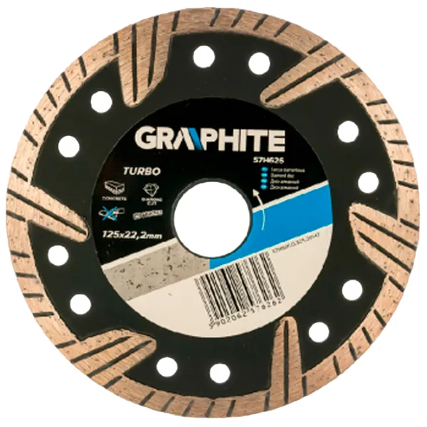 Диск алмазный сплошной Graphite 57H626  photo 1 Диск алмазный сплошной Graphite 57H626  photo 1