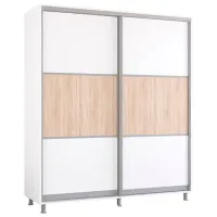 Dulap Glisant Mobildor-Lux Aron 00949 220 x 60 x 230 / PAL / White