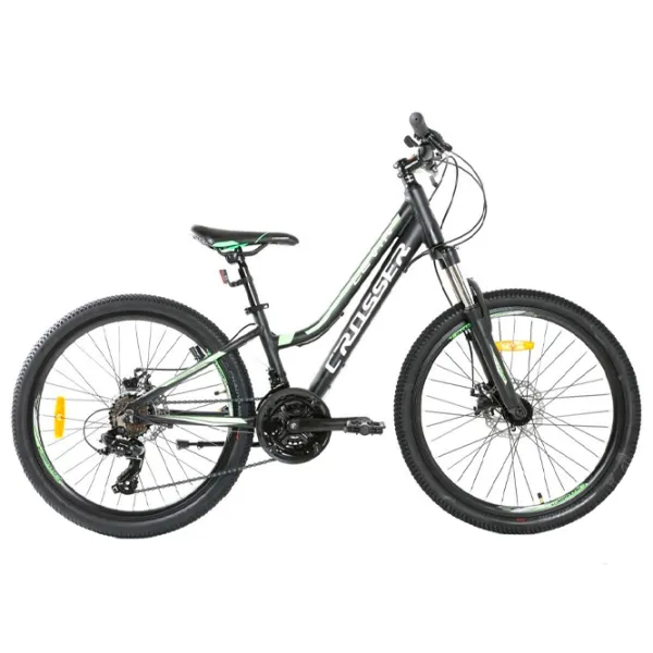 Bicicletă Crosser Levin 26" 13" Aluminiu/ Black Green photo 1