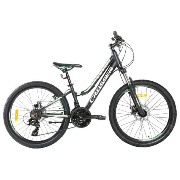 Bicicletă Crosser Levin 26" 13" Aluminiu/ Black Green photo 1