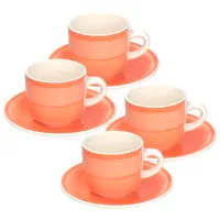 Set de căni Tognana Gypsy 220 ml/ Ceramică/ Orange