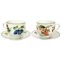 Set de căni Tognana Fragole 450 ml/ Ceramică/ White
