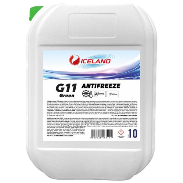 Антифриз Iceland Green G11 66126 10 л Зелёный photo 1 Антифриз Iceland Green G11 66126 10 л Зелёный photo 1