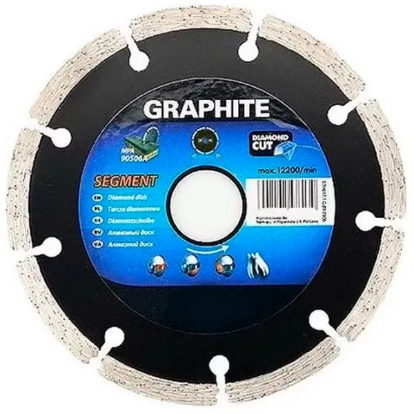 Disc diamantat segmentat Graphite 57H618  photo 1 Disc diamantat segmentat Graphite 57H618  photo 1