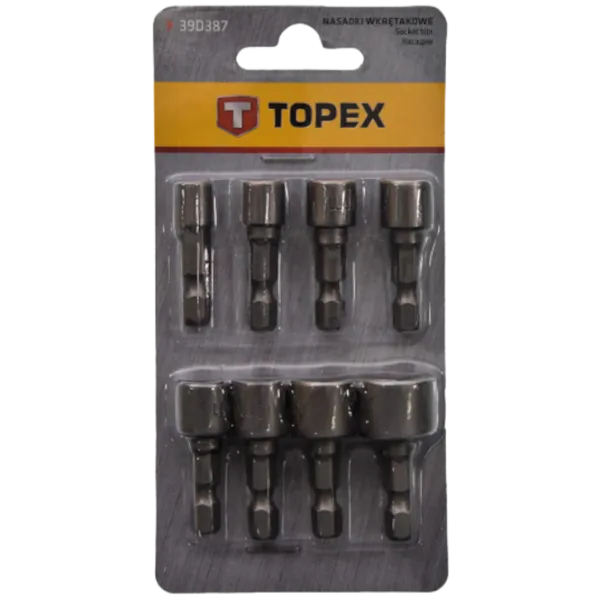 Набор бит Topex 39D387 Количество в наборе - 8 photo 1 Набор бит Topex 39D387 Количество в наборе - 8 photo 1