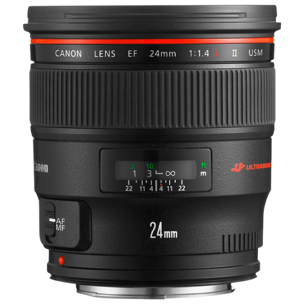 Объектив Canon EF 24 mm f/ 1.4 L II USM Черный photo 1