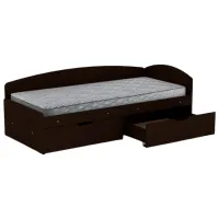 Детская кровать KompaniT 90+2С 90 x 200 см/ ЛДСП/ Венге